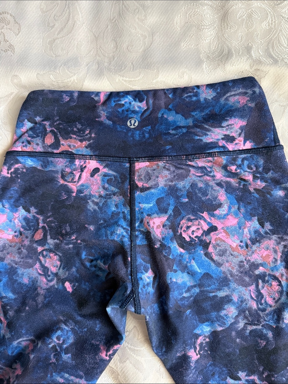Lululemon Wonder Under High-Rise Floral Leggings Size 4 Full Length 27.5” Inseam - Picture 6 of 12